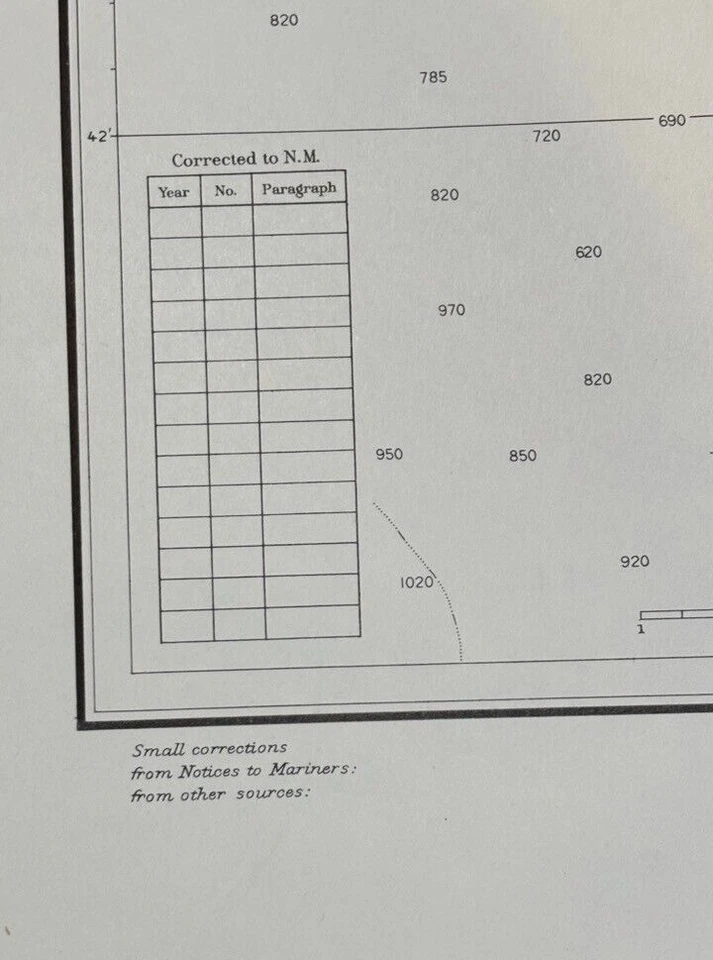 Vintage Hydrographic Chart Phoenix Islands South Pacific Ocean 1943 WW2 - Image 2 of 4