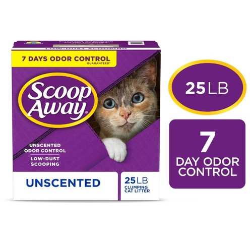 New Scoop Away Super Clump Clumping Cat Litter, Unscented, 25 lbs eBay