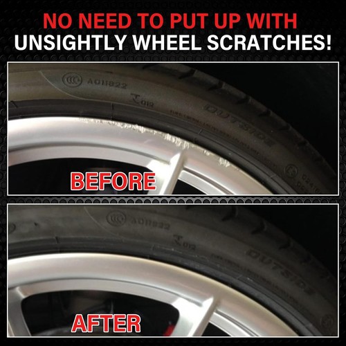 Silver Rim Touch Up Paint Wheel Scratch Repair Pen Universal 0.5 Fl Oz Kit New - Picture 5 of 5