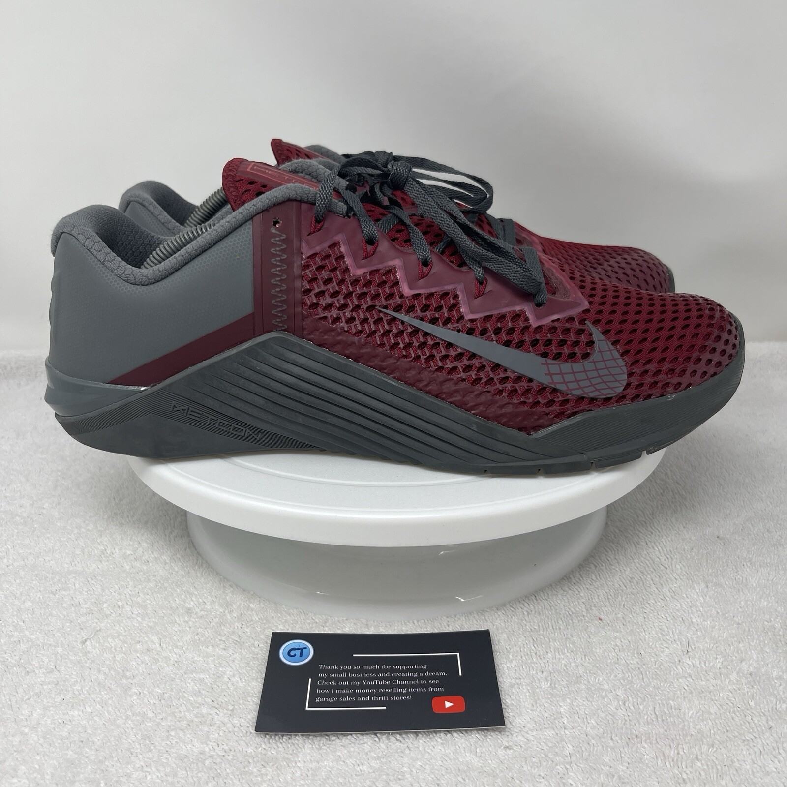 Nike Metcon 6 ID By You Men's 12.5 Red Training Cross Fit Shoes DA2894-991