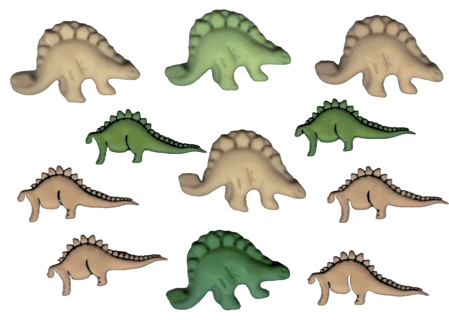 Dinosaurs Cardmaking & Scrapbooking Buttons