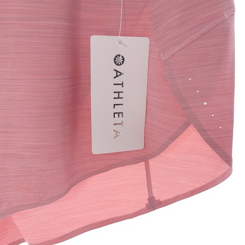 Athleta Run With It Textured 3.5" Short Pink Quick Drying Wicking Size 1X - Picture 4 of 10