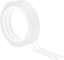 PATIKIL 1/8" Whiteboard Tape, 3 Pack Thin Dry Erase Tape for 1/8", White