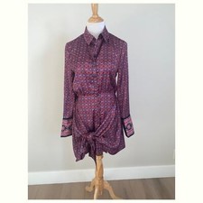 Free People Silky Rillo Shirtdress L/S Size small