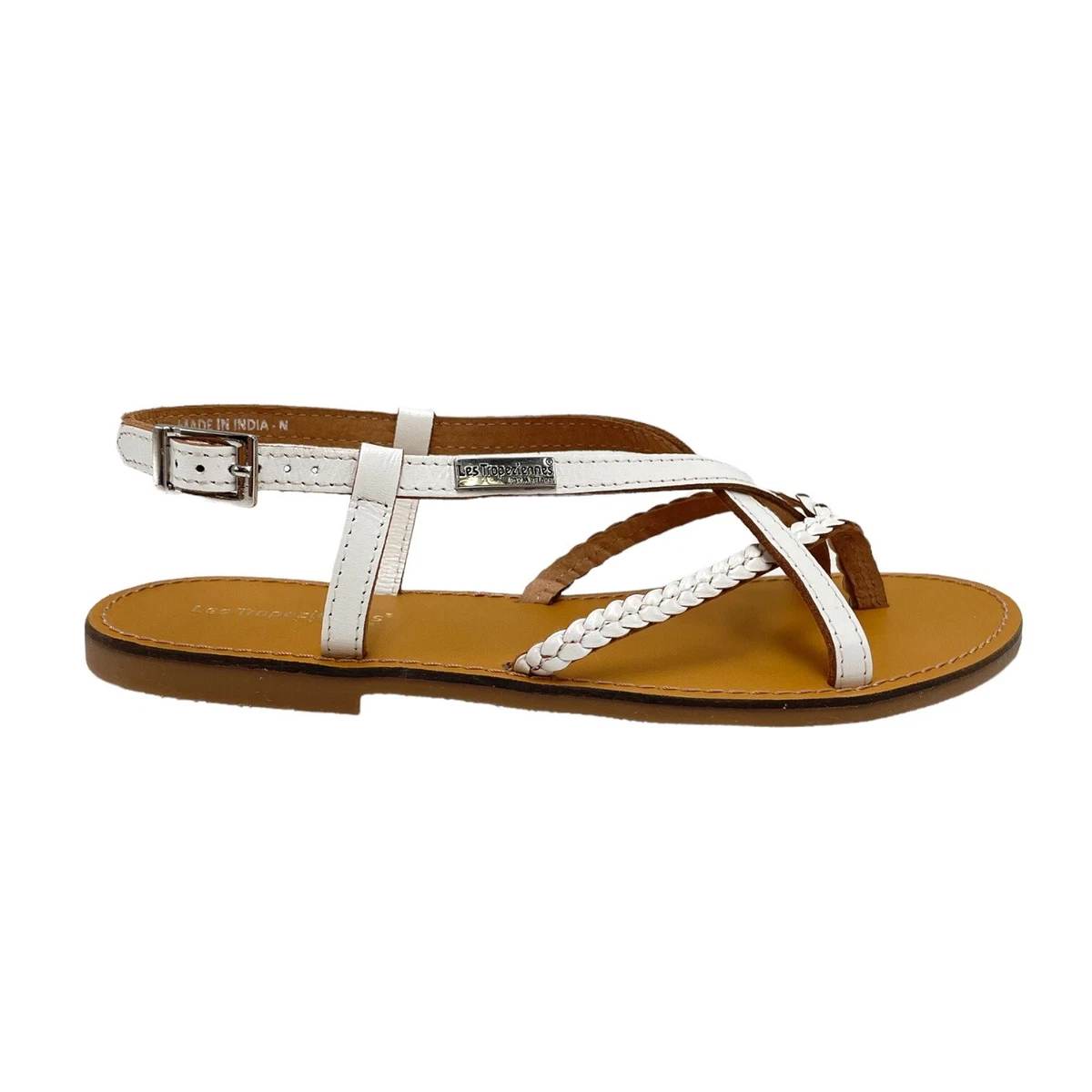 Les Tropeziennes Women s White Sandals by Fashion Saint Tropez