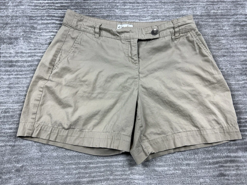 Pantalones Cortos Kim Rogers Mujer 6 Beige Mezcla Algodón Exterior Informal Foto 3 de 4