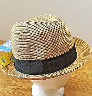 packable fedora sun hat