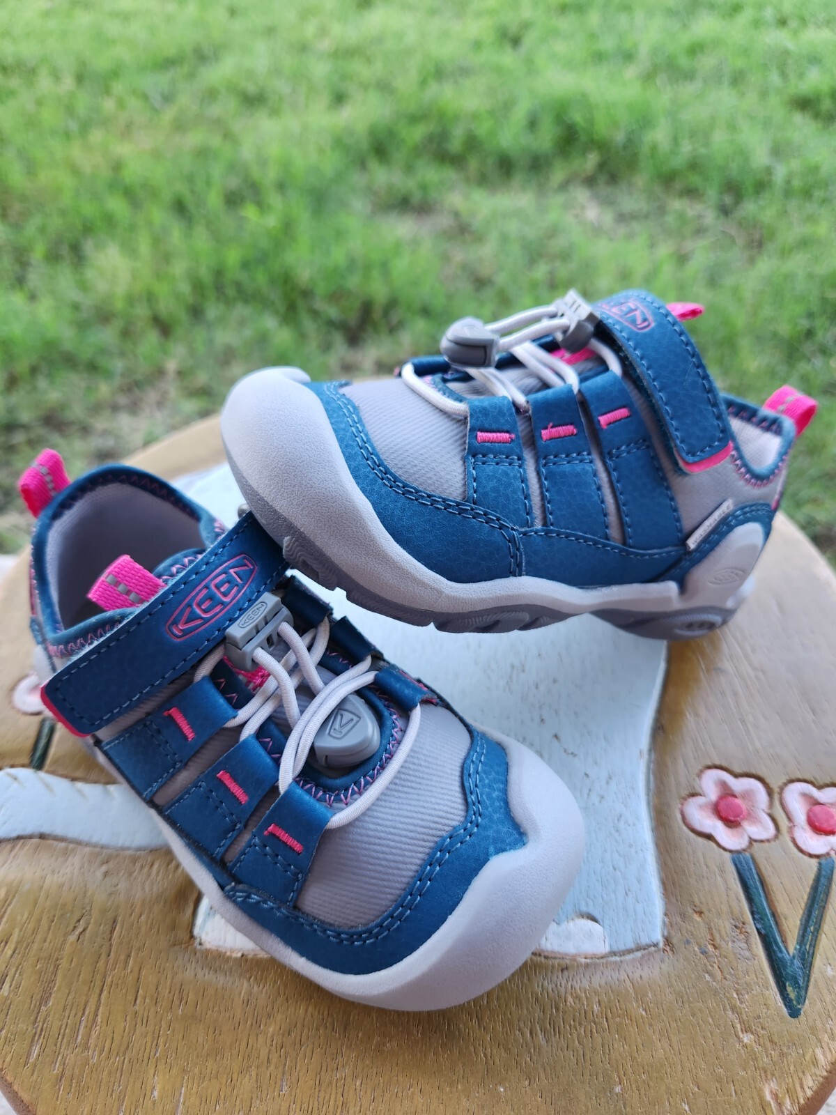 Keen Knotch Hollow Sneaker "Rosa Blu Grigio" Ragazze NUOVISSIME PS 1Y