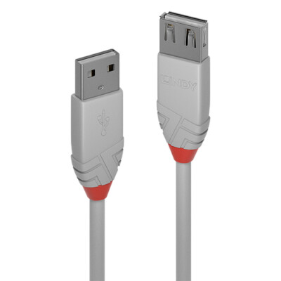 Lindy 36710 USB-Kabel 0,2m USB 2.0 USB A Grau