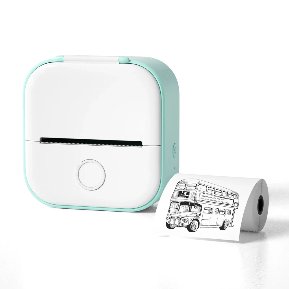 Portable Mini Thermal Printer for Home Photos Student Study and Error Notes