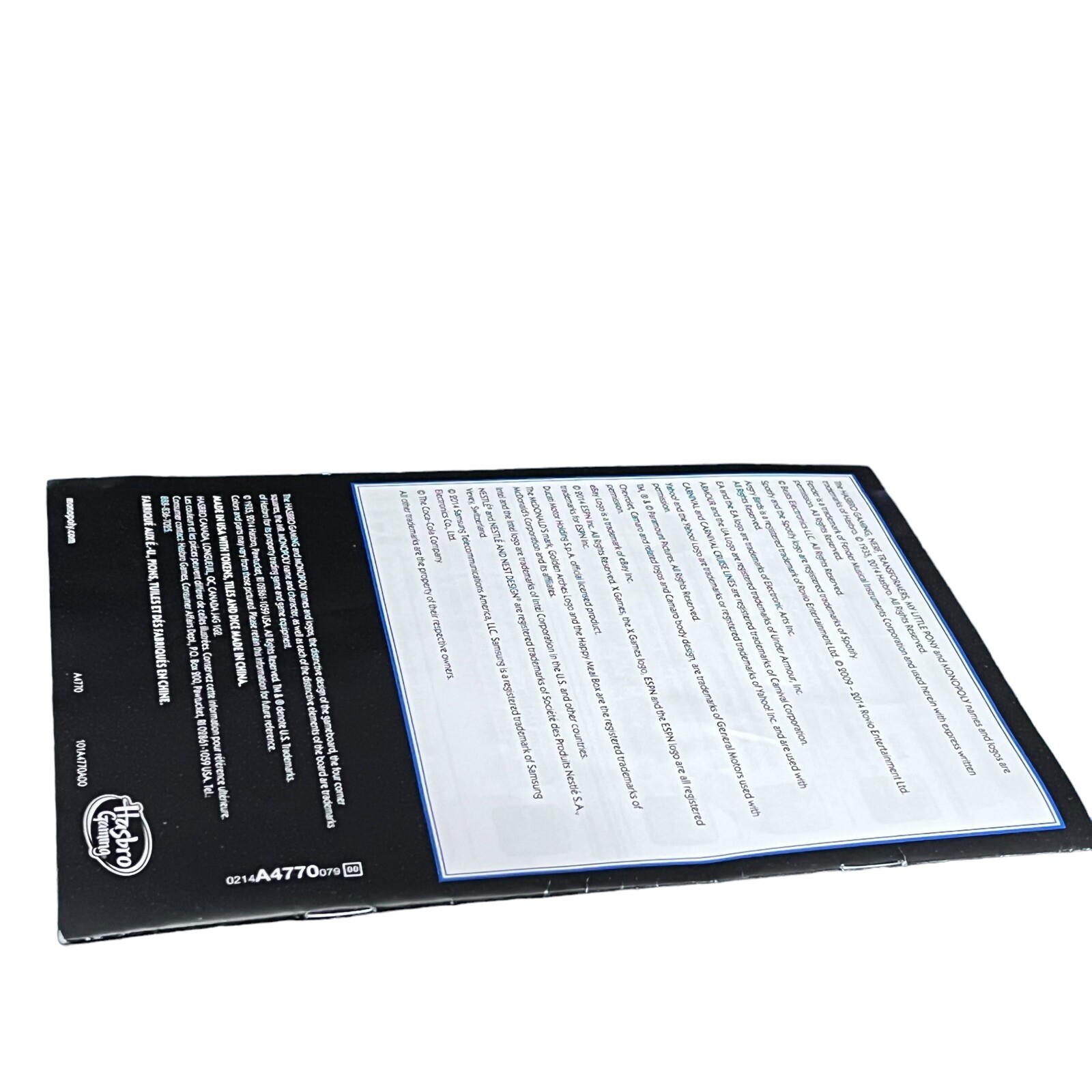 Monopoly EMPIRE Game Guide Instruction Booklet ONLY Hasbro Replacement