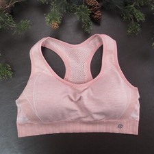 Marika Sports Bra 38C Pink Wireless Lightly Lined Clasp Back