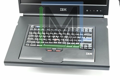 1723-8BX 1723-HC1 IBM 1U 18.5" LCD VGA CONSOLA KVM con KEYBRD - SIN RIELES - Imagen 6 de 8