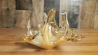 Vintage MCM Murano Lavorazione Italian Hand Blown Art Glass Bowl Dish 7"