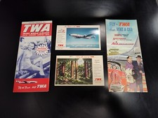 TWA Transworld AIRLINES January 8, 1957 AIRLINE TIMETABLE SCHEDULE + Bonus Items