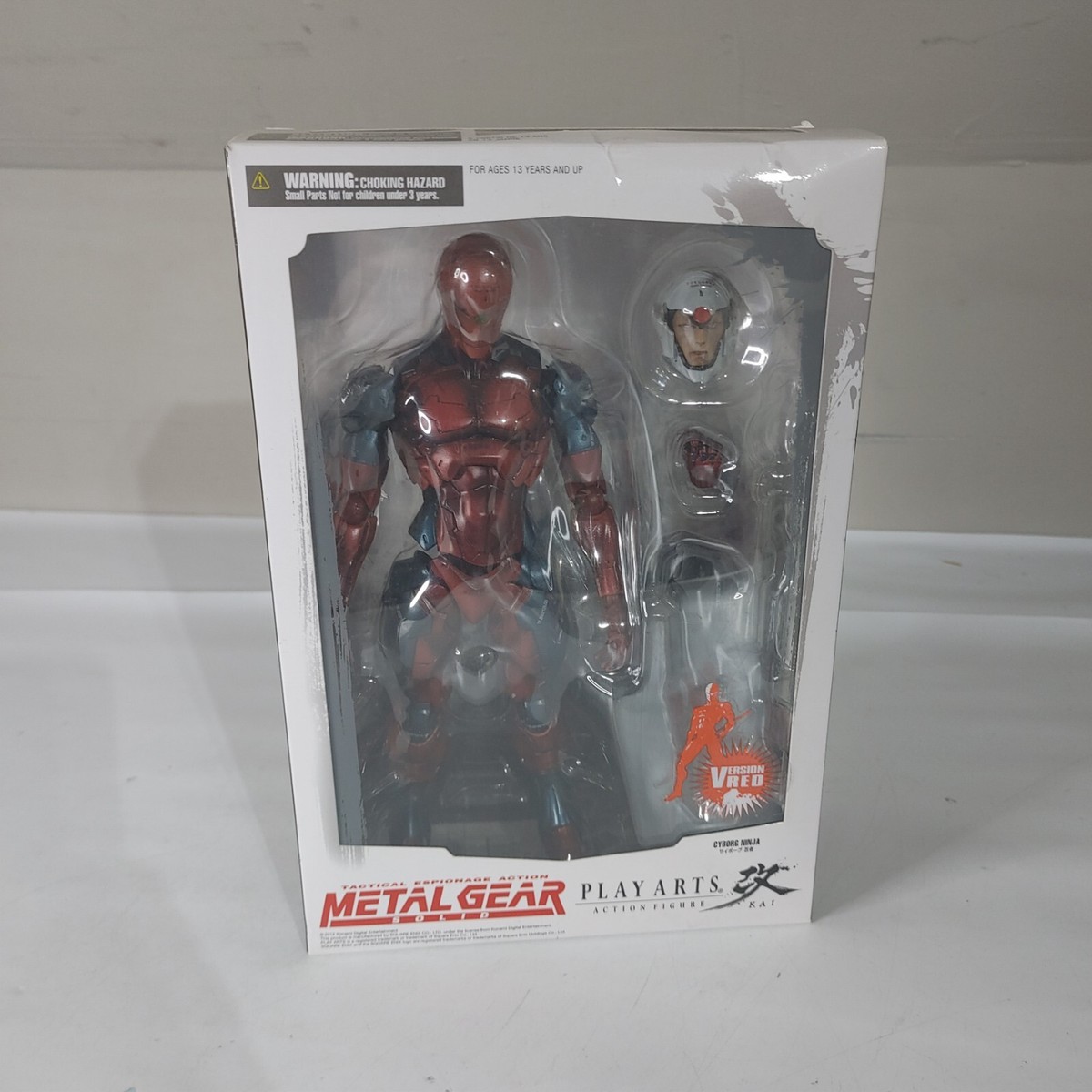 初版 ジム アンガー 1990 ユニバーサル プレス シンジケート磁器フィギュア Play Arts Kai Metal Gear Solid Cyborg Ninja Figure MGS RED Version
