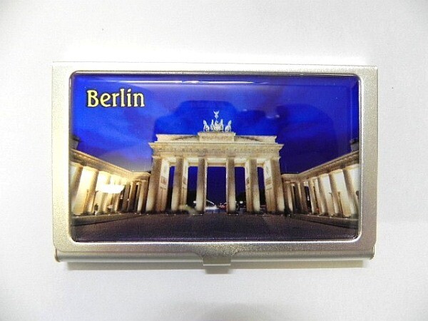 Business card holder Berlin Brandenburg Gate, Germany, for business card