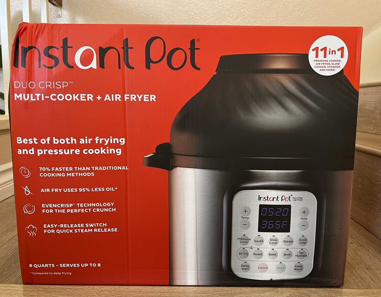 Instant Pot Duo Crisp 11-in-1 Air Fryer Multi-Cooker 8 Qt  NEW