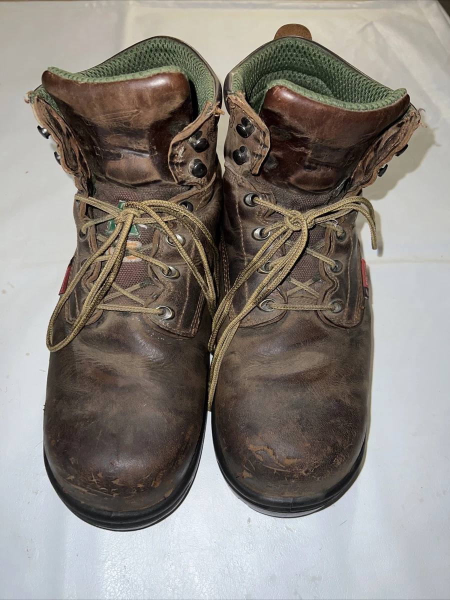 Red wing lace hotsell up steel toe boots