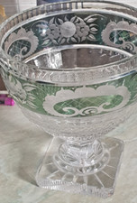 coppa Porta Bon Bon Caramelle Confetti Cristallo intagliato Anni 70 Vintage capo