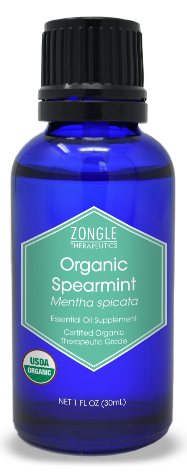 Zongle USDA Certified Organic Spearmint Essential Oil, Safe 
