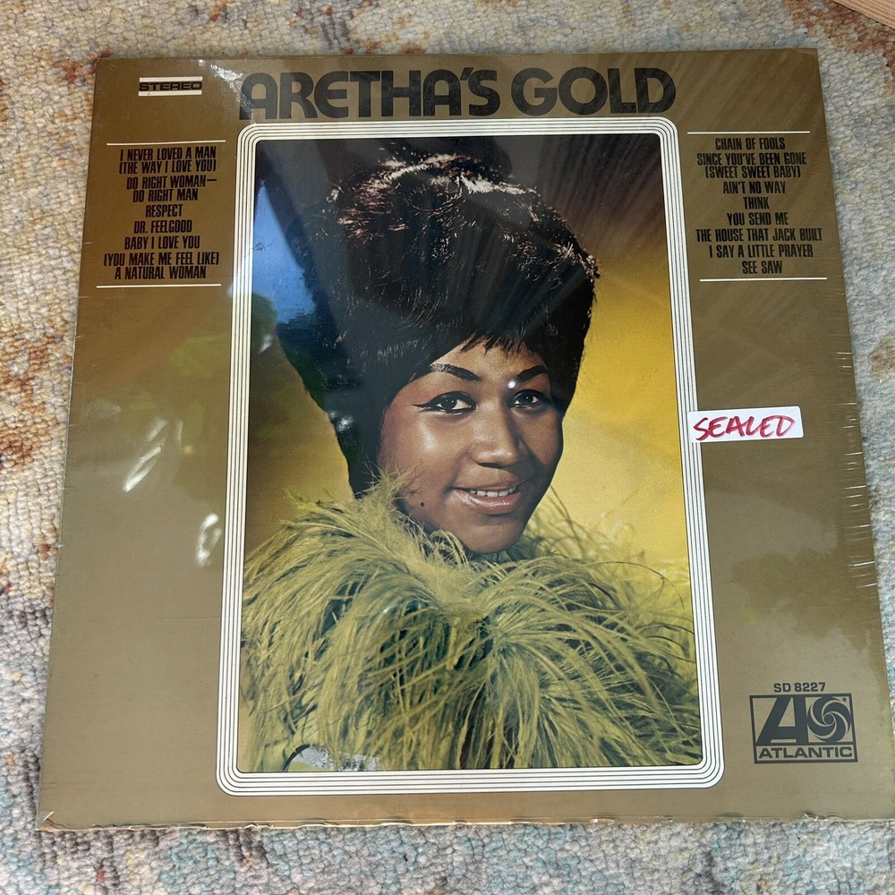 SEALED Aretha Franklin Aretha's Gold 1969 1st Press Atlantic Stereo SD-8227