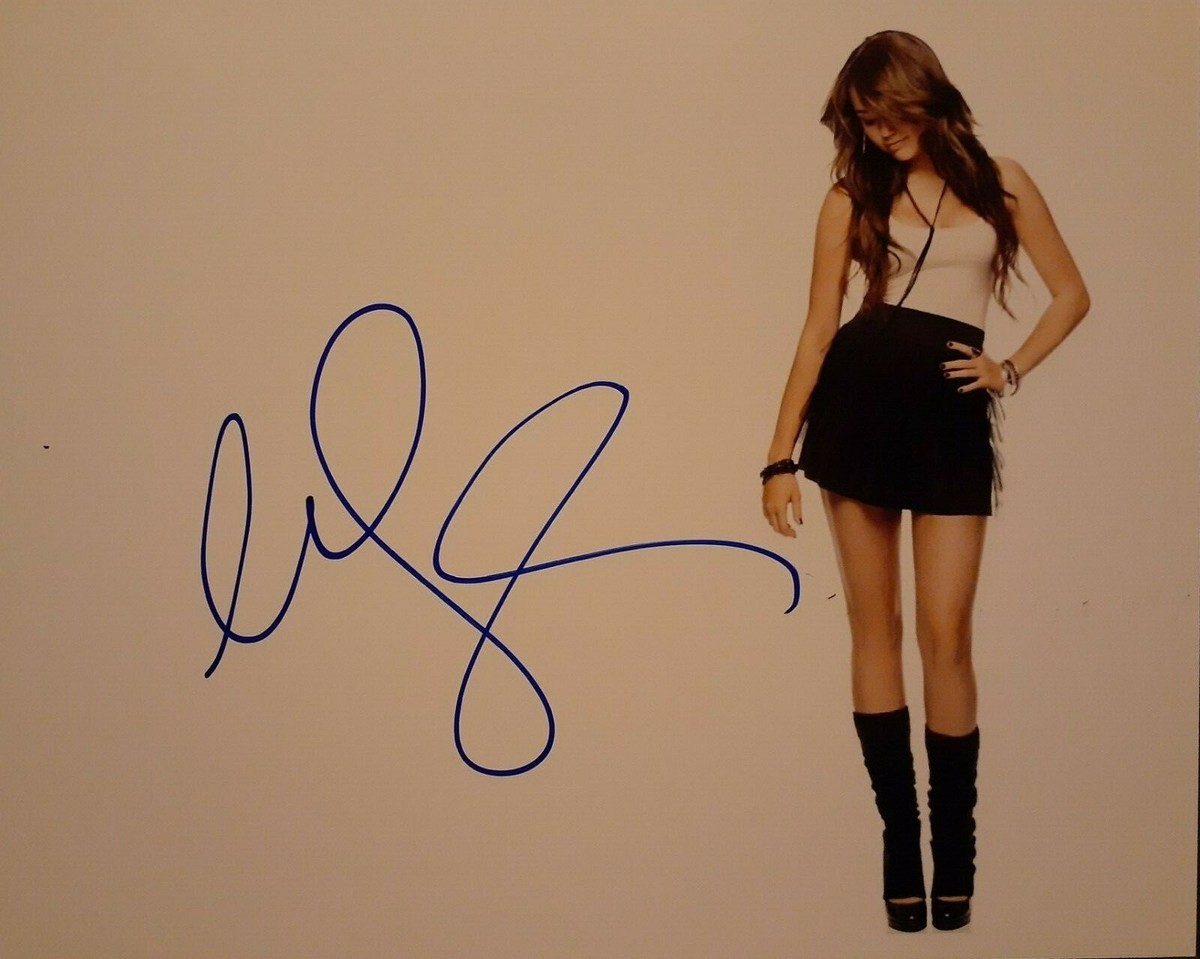 Miley Cyrus 直筆サインフォト Miley Cyrus signed 8x10 | eBay