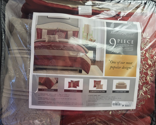 Jla Home Samara 9-Pc. King Comforter Set Red - Picture 8 of 8