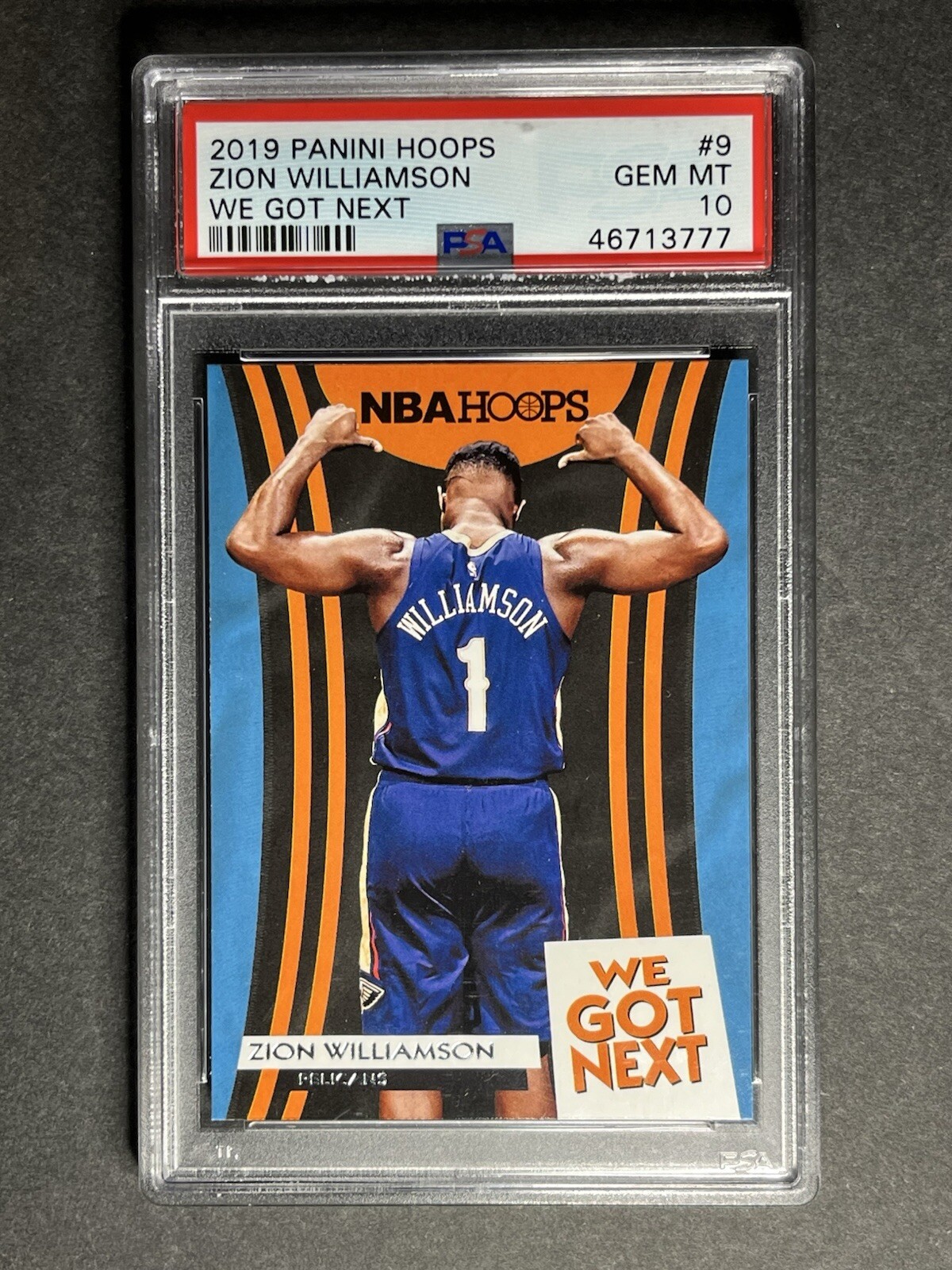 2019-20 Panini NBA Hoops We Got Next #9 Zion Williamson RC PSA 10 Gem Mint