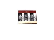 Levi’s 6 Bandana Set Black and White Headband 100% Cotton NEW in box