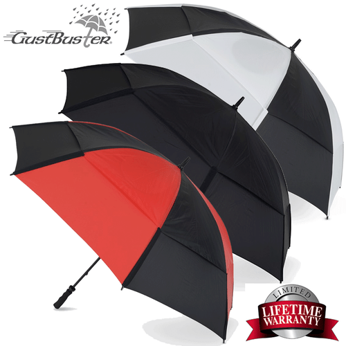 GUSTBUSTER PRO 62" VENTED GOLF UMBRELLA +LIFETIME WARRANTY #1 BRAND ON TOUR !!! - Picture 1 of 12