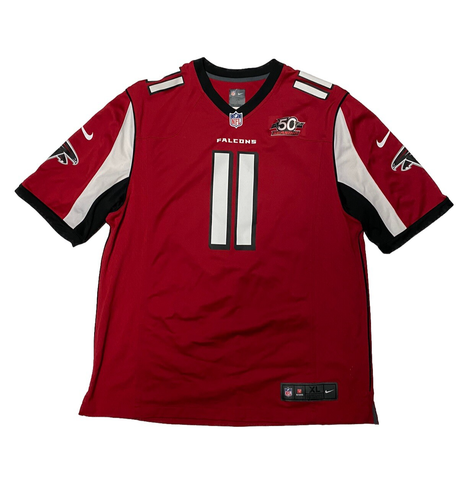 Atlanta Falcons Jersey Mens XL Nike Onfield #11 Julio Jones Red NFL
