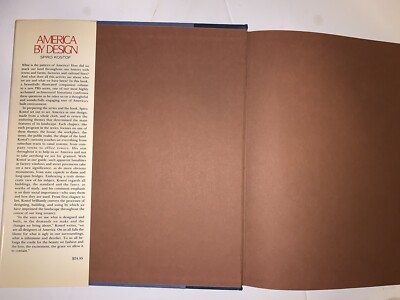America by Design by Spiro Kostof 1987 Hardcover Book Illustrated