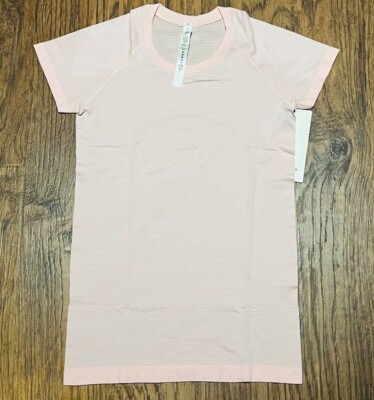 NEW Lululemon Swiftly Tech Short Sleeve 2.0 Strawberry Milkshake/White 6 &  8 