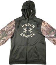 Mens Under Armour Realtree Camouflage Full Zip Hoodie Medium