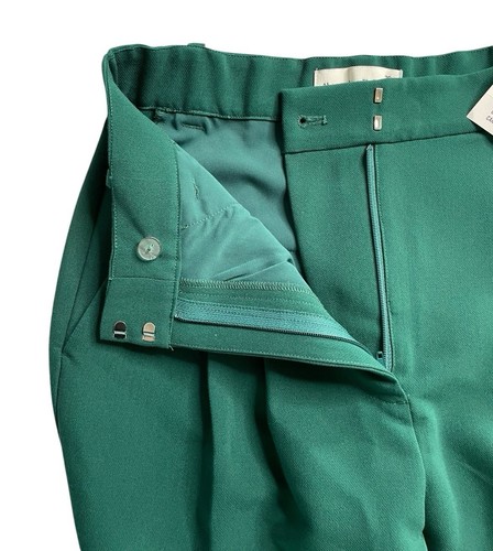 NEW Abercrombie & Fitch Sloane Tailored PAnts Wide Leg Womens SIze 26 Green - Picture 8 of 12