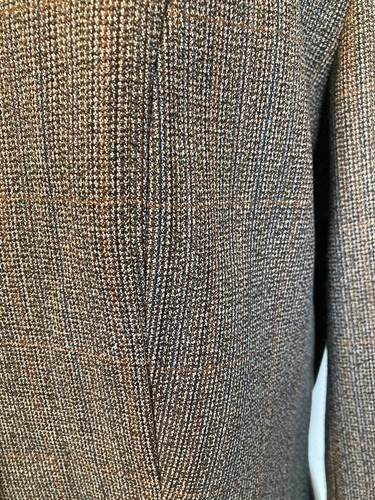 Chaqueta de mujer Derby House pura lana marrón tweed show talla 40”. Ref S21 - Imagen 3 de 8