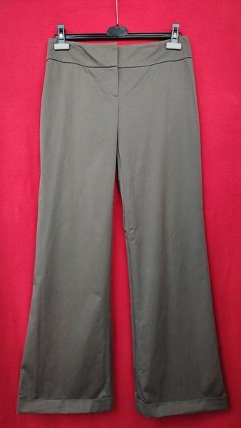 Women Tahari Trousers Grey Cotton 38 / M / 46