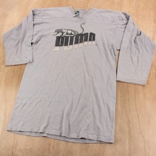 PUMA 3/4 sleeve jersey t-shirt LARGE tag vtg 80s 90s usa made single stitch