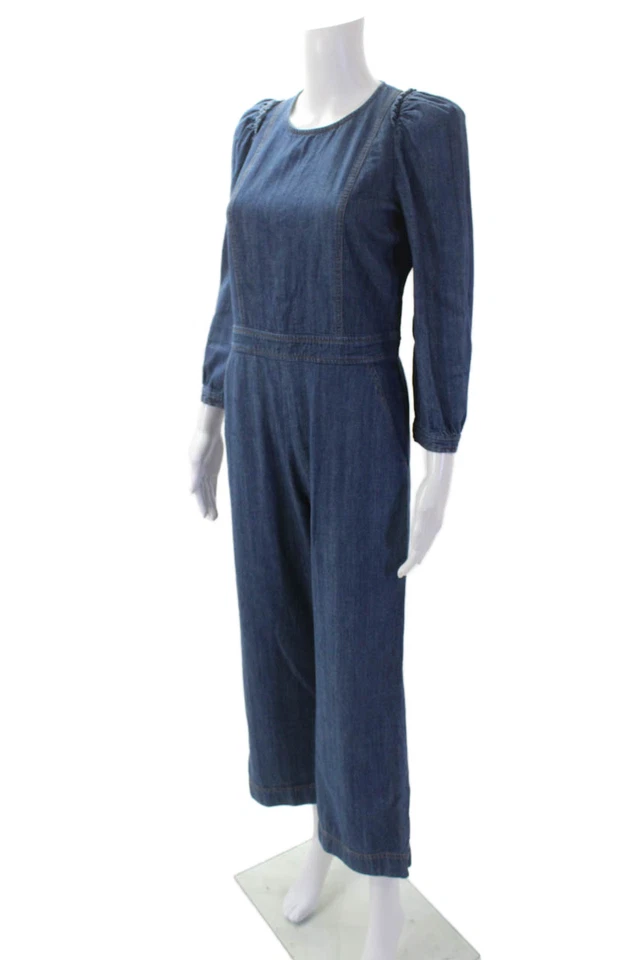 A.P.C. Mono X Goop Mujer Algodón Denim Manga Larga Azul Talla 36 Foto 2 de 4