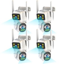 Cameras for Home Security with Dual Lens, 2.4G/5G Outdoor Security Camera, Wi...