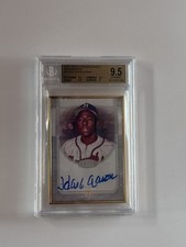 Hank Aaron 2017 Topps Transcendent 09/25 Beckett BGS 9.5 Auto 10 GEM MINT