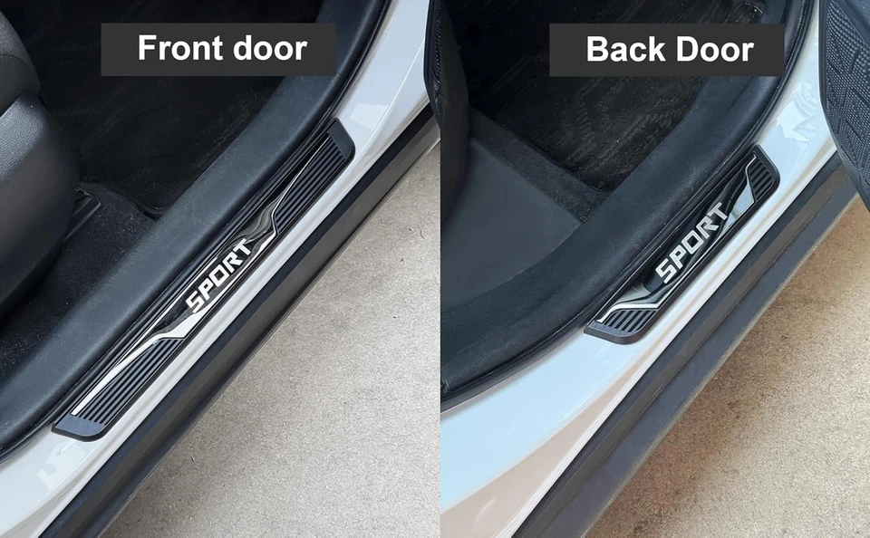 For FORD Accessories Car Door Scuff Sill Cover Panel Step Protector Trims 4PCS - Изображение 2 из 4