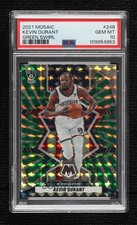 2021 Mosaic National Pride FOTL Green Swirl Prizm 10/10 Kevin Durant PSA 10 14t3