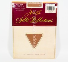 Hanes Silk Reflections Control Top Reinforced Toe Pantyhose LITTLE COLOR Sz EF