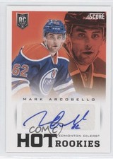 2013-14 Score Hot Rookies Signatures Mark Arcobello #606 Auto 0a4
