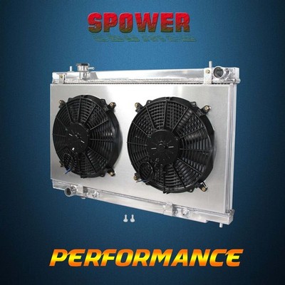 AT For Nissan 350Z Enthusiast Touring 2003-2006 Aluminum Radiator+Fan Shroud