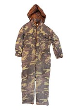 Vtg Browning Camo Hunting Coveralls Insulated Hooded One Piece Suit Mens Lg Tall