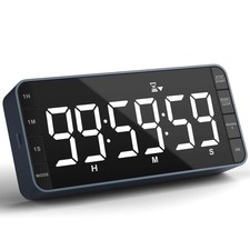 Large 7.8" Digital Timer with LED Display, Magnetic for Kitchen and Classroom...