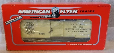 1991 Lionel American Flyer S Guage A.C. Gilbert Boxcar #6-48318 - Image 1 of 3